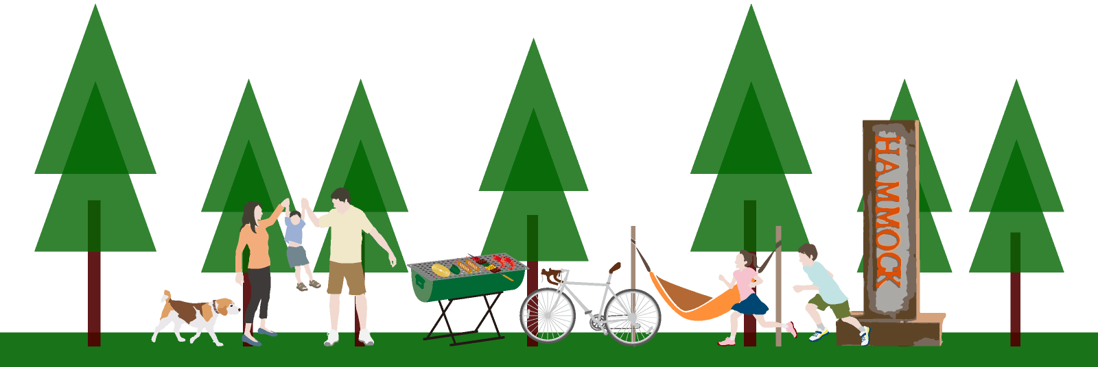 ファミリー向けのログハウスです